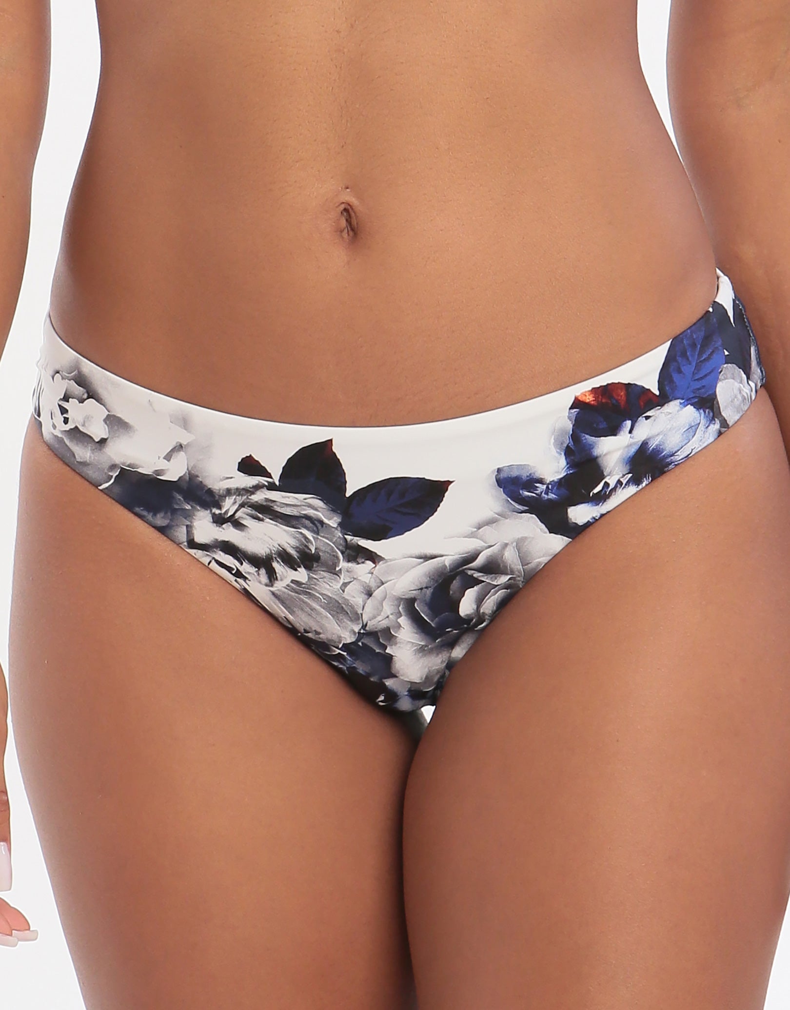 Jets Picturesque Regular Bikini Bottom - Ink White