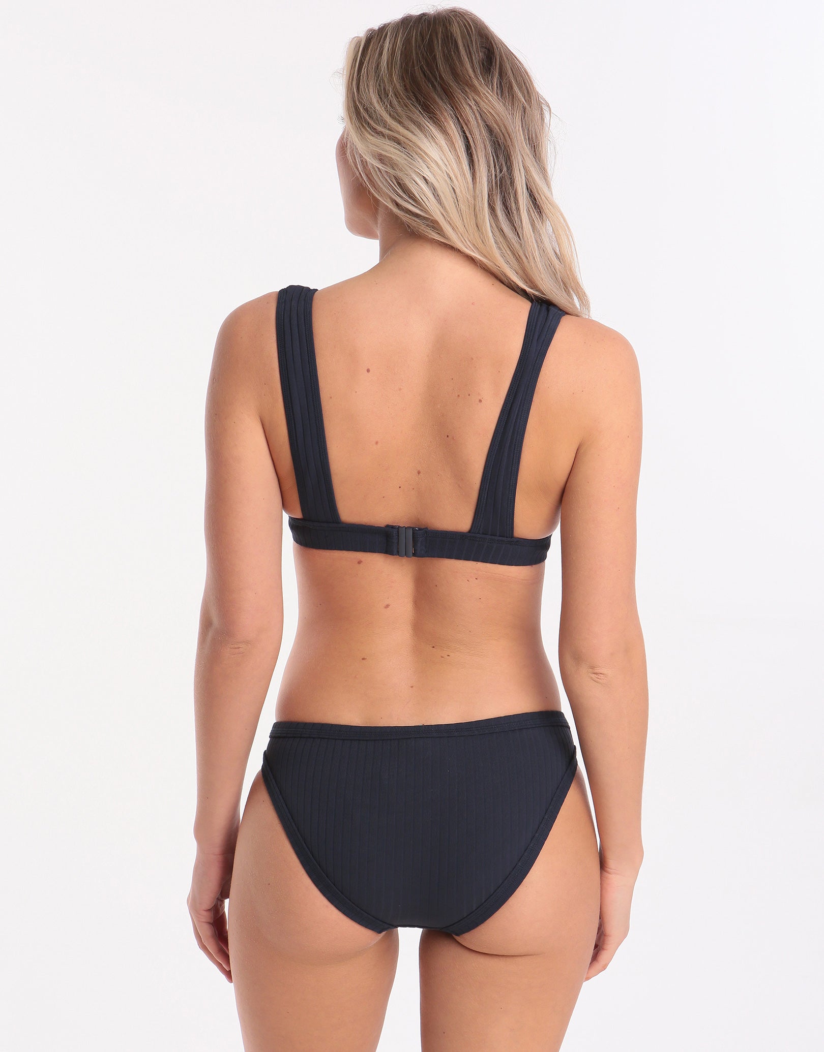 Seafolly Inka Rib Hipster Bikini Bottom - Indigo