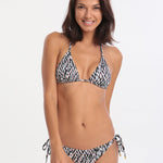 Jo Severin Alicia Ring Tri Bikini Top - Abstract