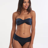 Jo Severin Anna Twist Bandeau Bikini Top - Midnight