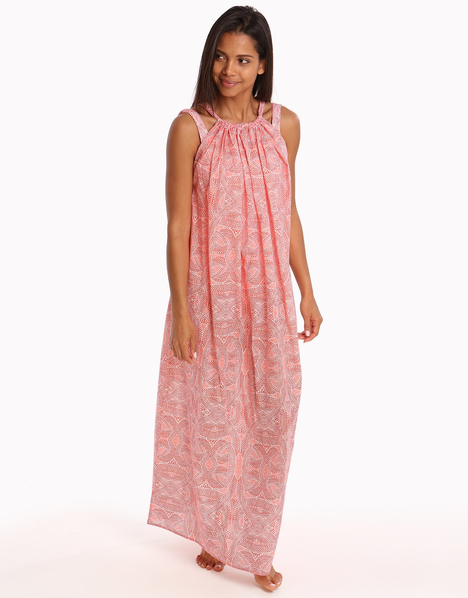 Paolita Malika Cotton Maxi Beach Dress - Print