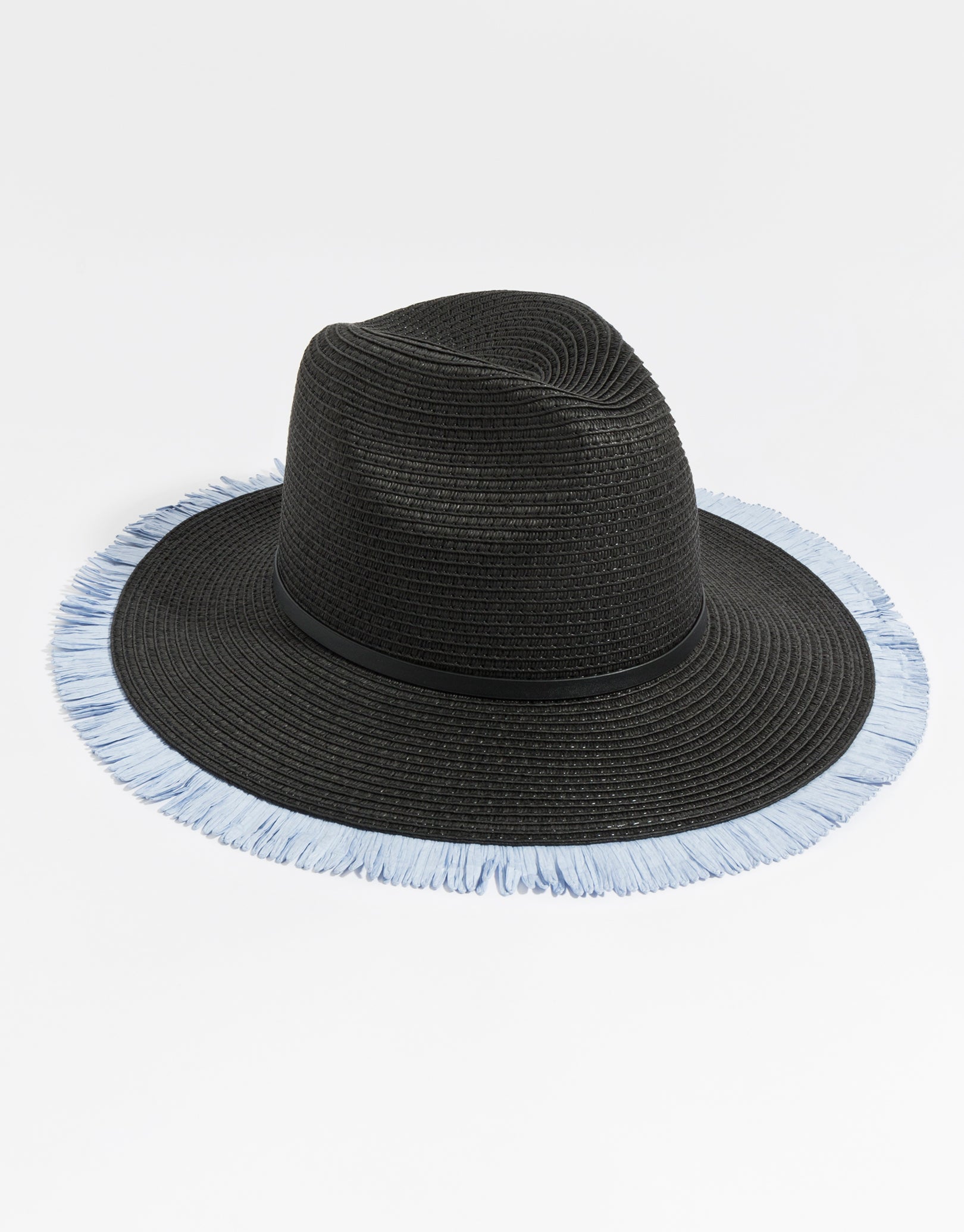 Pia Rossini Cira Beach Hat - Black/Blue