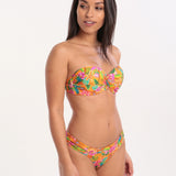 Banana Moon Morango Sakata Twist Bandeau Bikini Top - Orange