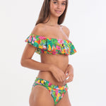 Banana Moon Tropicool Tolvo Off The Shoulder Bikini Top - Blue