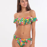 Banana Moon Tropicool Tolvo Off The Shoulder Bikini Top - Blue