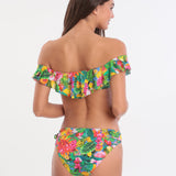 Banana Moon Tropicool Tolvo Off The Shoulder Bikini Top - Blue