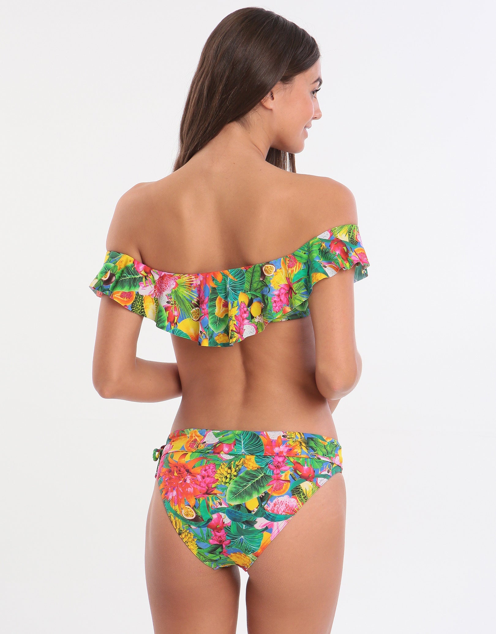Banana Moon Tropicool Tolvo Off The Shoulder Bikini Top - Blue