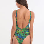 Banana Moon Junglepalm Miller Ladder Front Swimsuit - Green