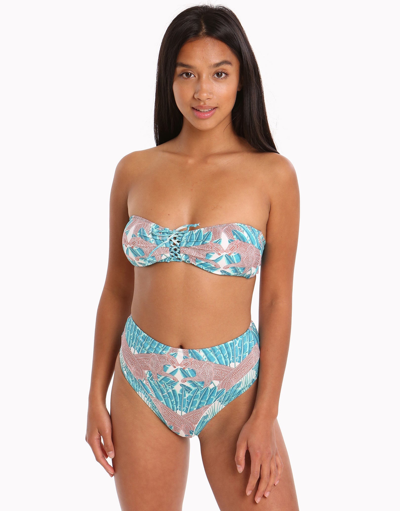 Paolita Azania Ahnika High Waist Bikini Bottom - Print