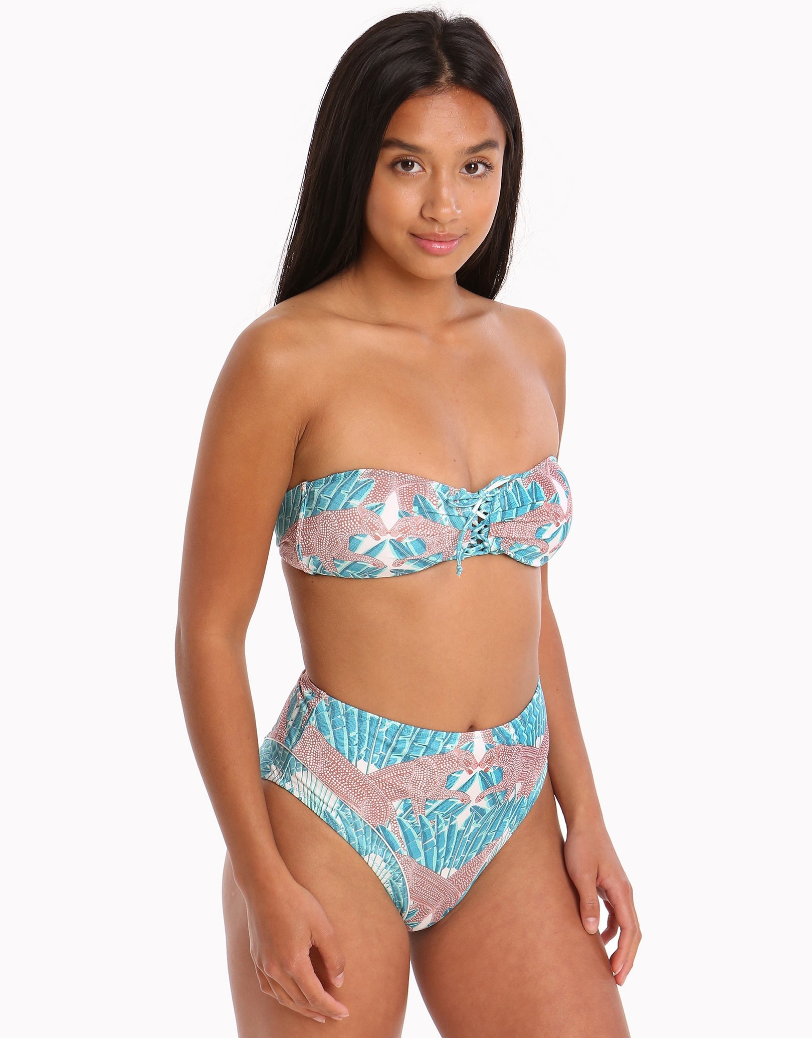 Paolita Azania Ahnika High Waist Bikini Bottom - Print