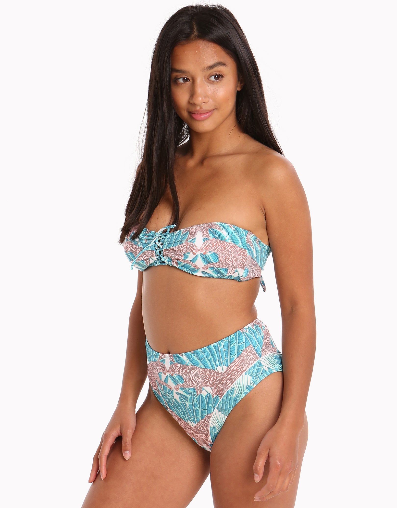 Paolita Azania Ahnika High Waist Bikini Bottom - Print