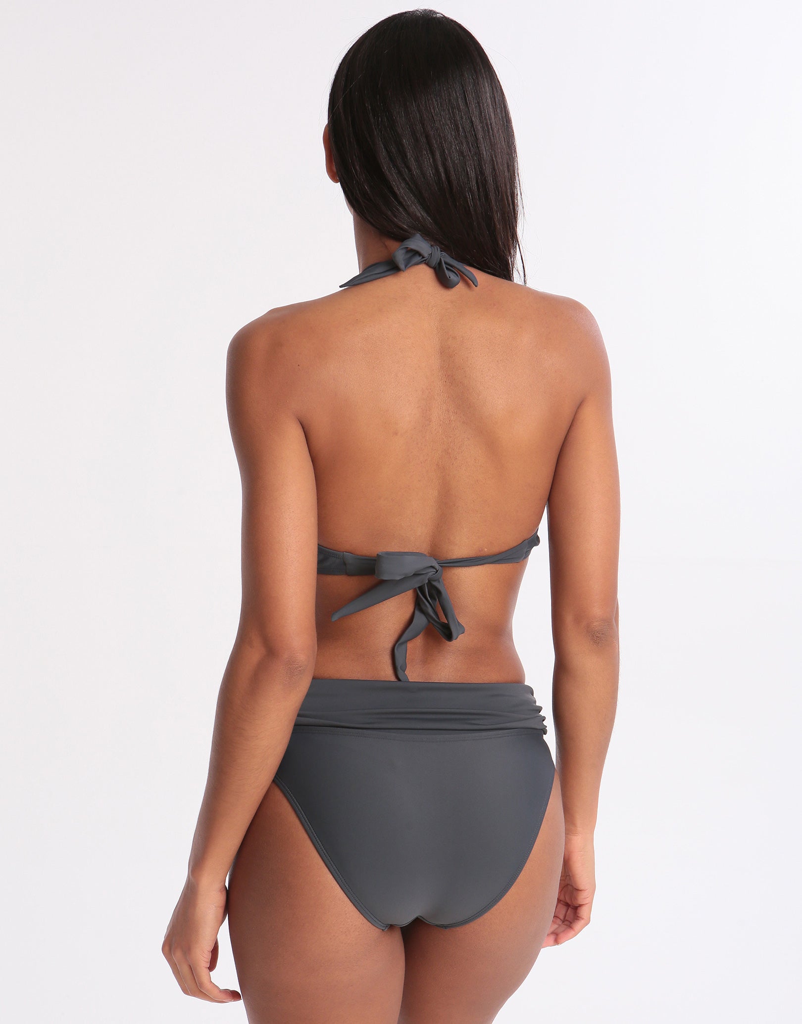 West Seventy Nine Cup Fitting Bikini Top - Anthracite