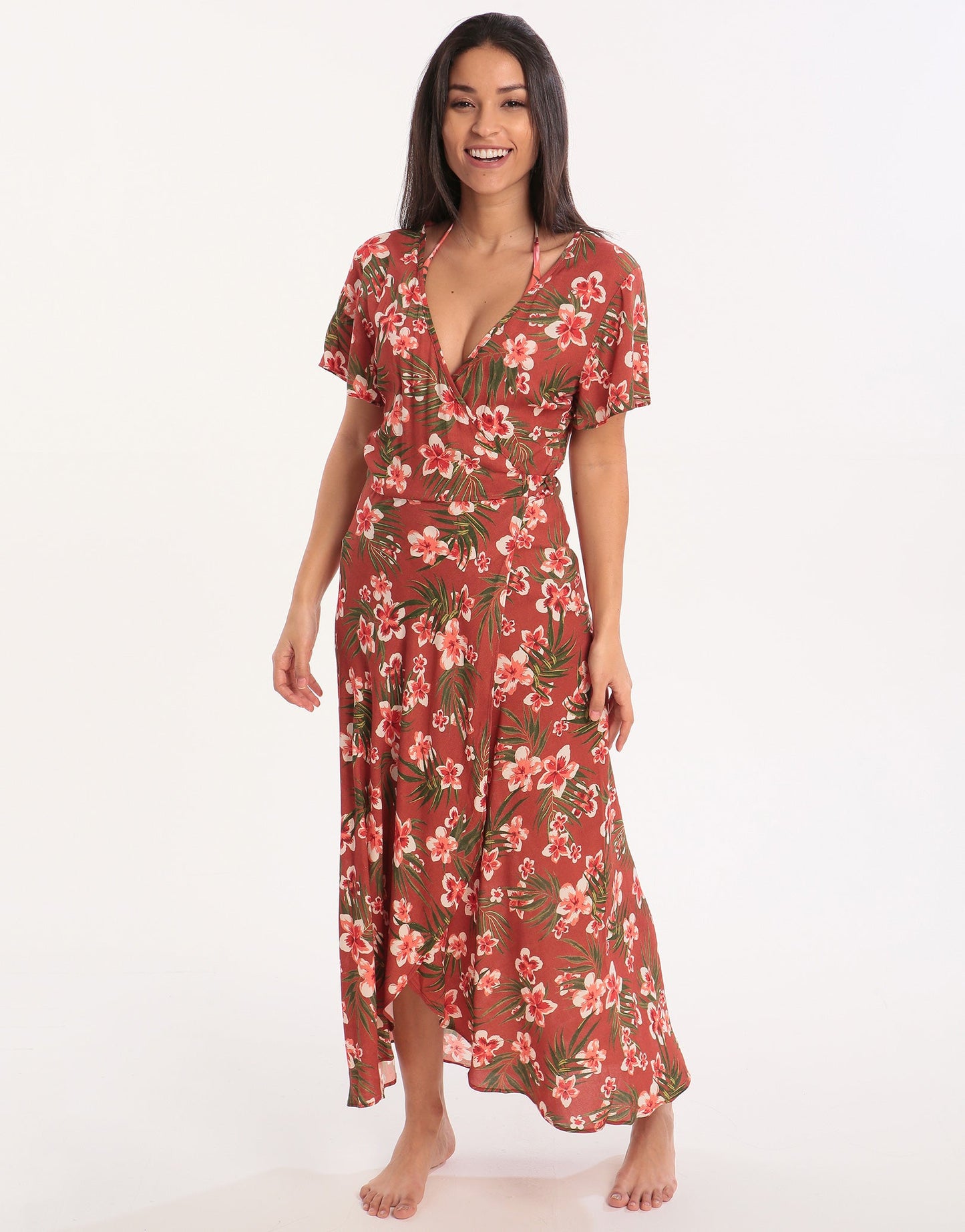 Banana Moon Nerika Gulia Wrap Dress - Mahogany