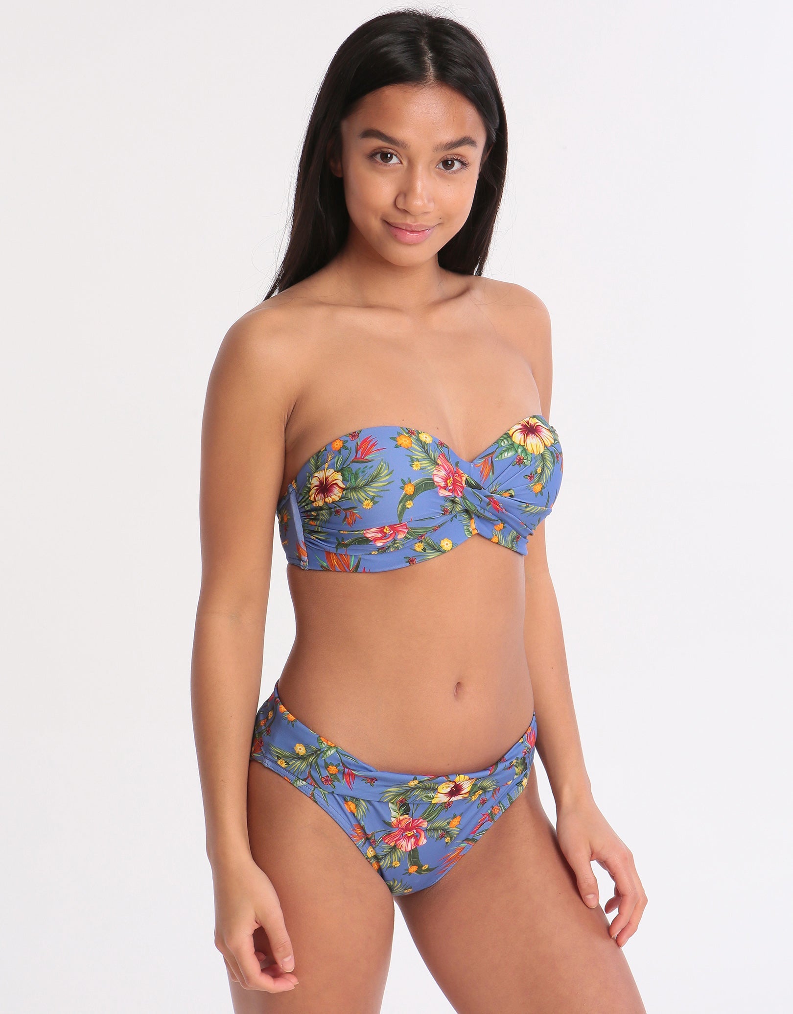 Banana Moon Dolcevita Merenda Banded Bikini Bottom - Blue