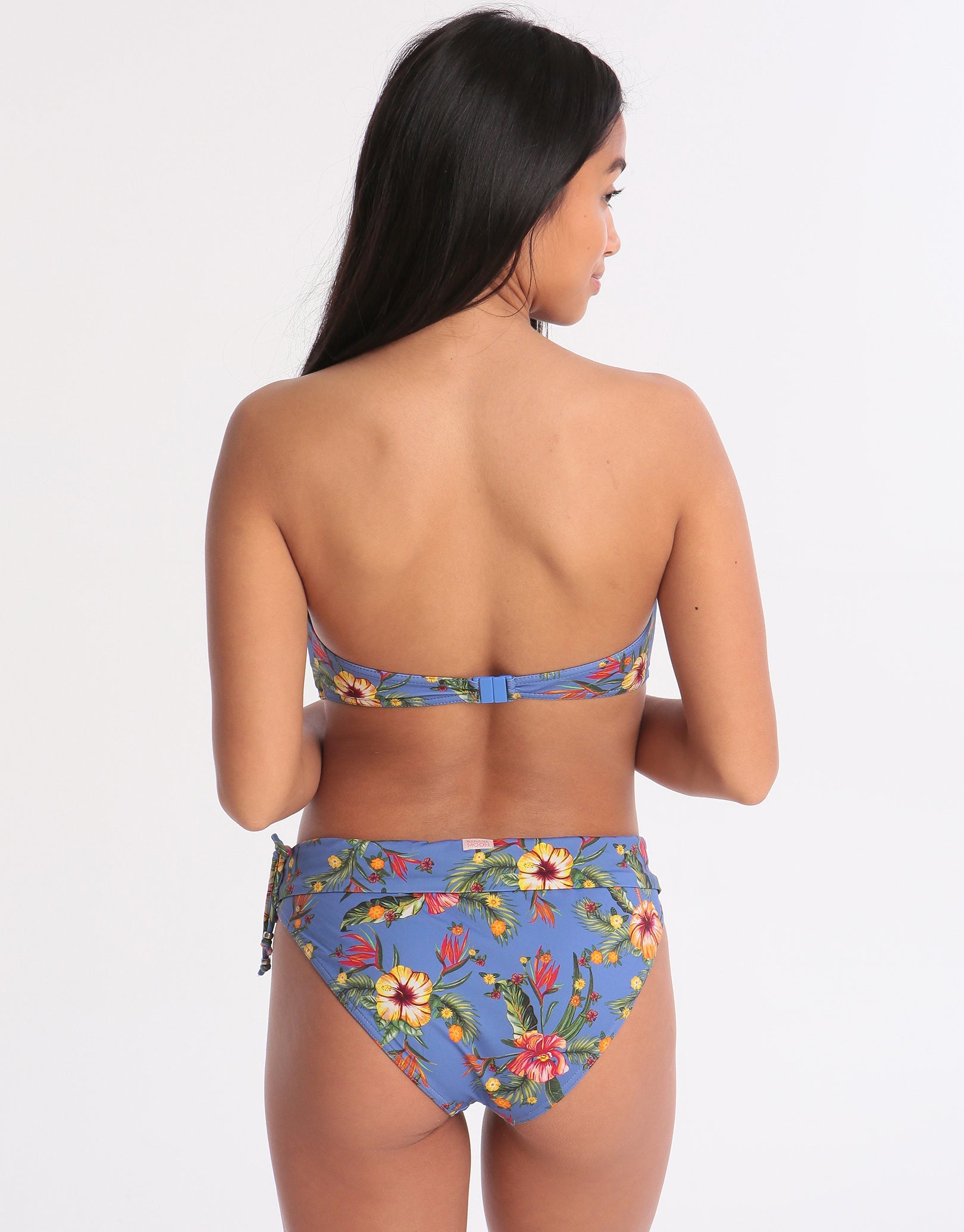 Banana Moon Dolcevita Merenda Banded Bikini Bottom - Blue