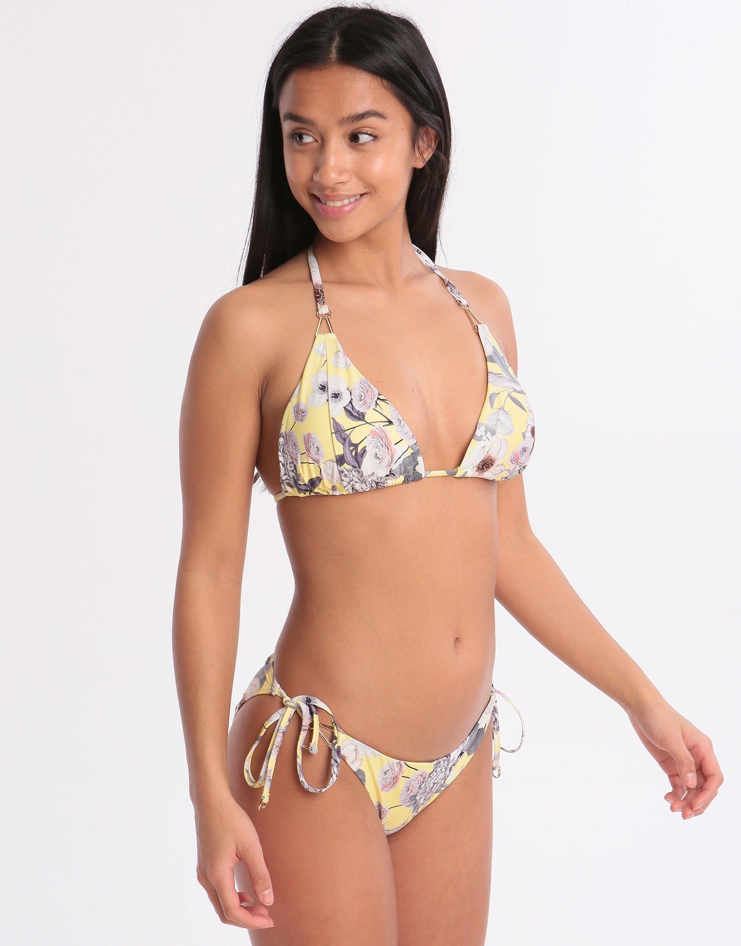 Moontide Fantasy Island Trim Tie Bikini Bottom - Lemon