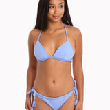 Paolita Bahari Blue Zera Braided Tie Bikini Bottom - Blue