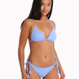 Paolita Bahari Blue Zera Braided Tie Bikini Bottom - Blue