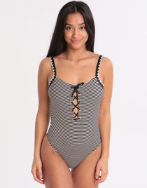 Banana Moon Basichic Icone Swimsuit - Black Stripe