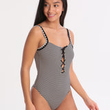 Banana Moon Basichic Icone Swimsuit - Black Stripe