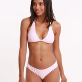 Amelia Island Pom Pom Hipster Bikini Bottom - Light Pink