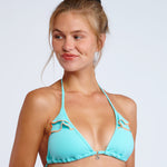 Colorsun Ciao Bikini Top - Aqua - Simply Beach UK