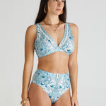 Eternal Marilyn High Waist Bikini Pant -Multi - Simply Beach UK