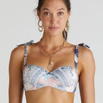 Indianic Naomi Bandeau Bikini Top - Floral - Simply Beach UK