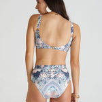 Indianic Marilyn High Waist Bikini Pant - Floral - Simply Beach UK