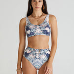 Indianic Marilyn High Waist Bikini Pant - Floral - Simply Beach UK