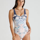 Indianic Michelle DD/E Cup One Piece Swimsuit  - Floral - Simply Beach UK