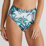 Muse Marilyn High Waist Bikini Pant - Multi - Simply Beach UK
