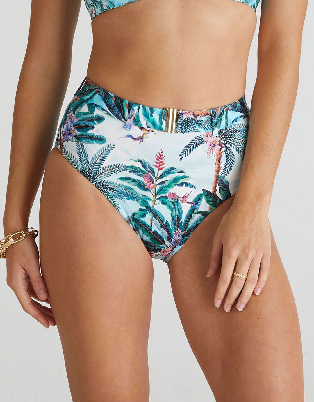 Muse Marilyn High Waist Bikini Pant - Multi - Simply Beach UK