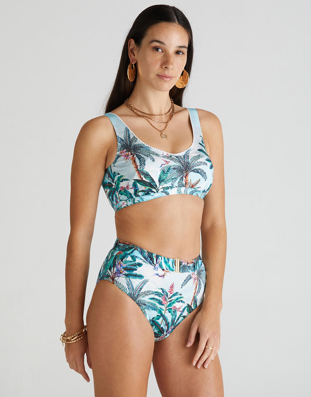 Muse Marilyn High Waist Bikini Pant - Multi - Simply Beach UK