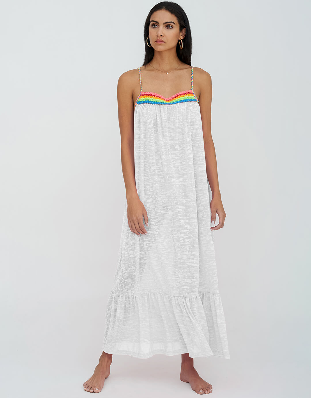 Braided Low Back Dress - White - Simply Beach UK