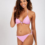 Banana Moon Tropistripe Treo Tri Bikini Top - Pink