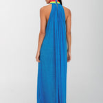 Braided Neck Maxi Dress - Blue - Simply Beach UK