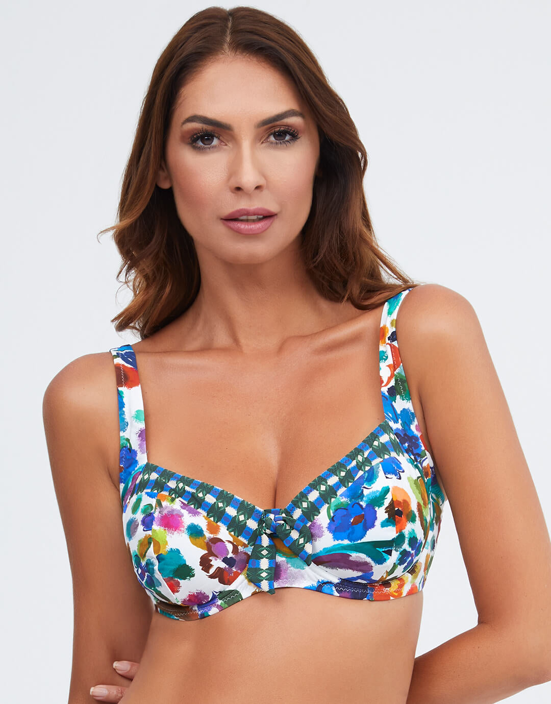 Eda Underwired Bikini Top - Multi - Simply Beach UK