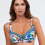 Eda Underwired Bikini Top - Multi - Simply Beach UK