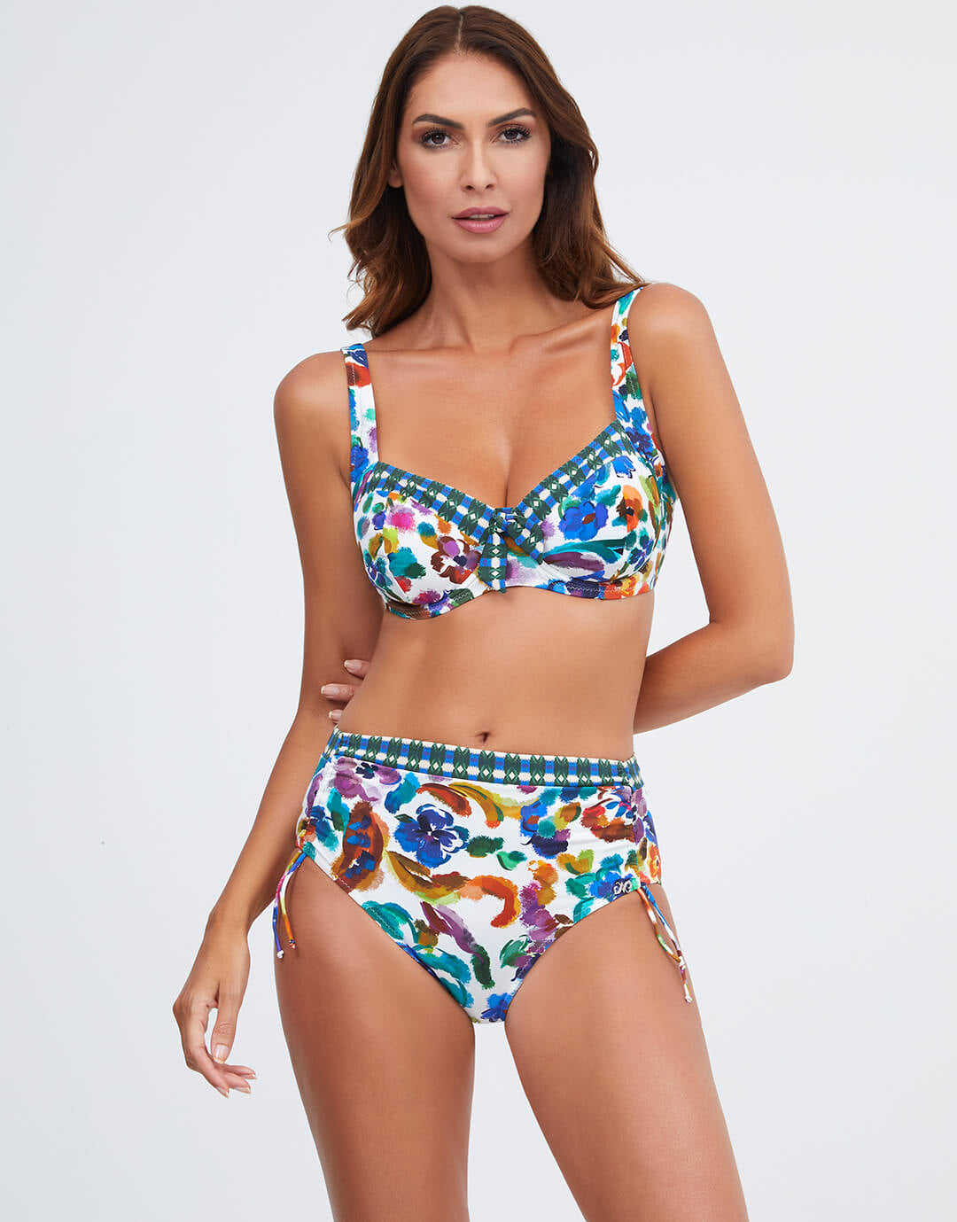 Eda Underwired Bikini Top - Multi - Simply Beach UK