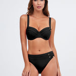 Stella Balcony Bikini Top - Black - Simply Beach UK