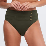 Stella Maxi Control Bikini Pant - Khaki - Simply Beach UK