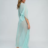 Estepona Maxi Kaftan - Turquoise - Simply Beach UK
