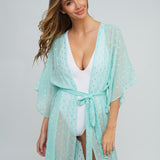 Estepona Maxi Kaftan - Turquoise - Simply Beach UK