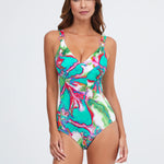 Frida Swimsuit - Green Marble - Simply Beach UK