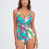 Frida Swimsuit - Green Marble - Simply Beach UK
