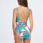 Frida Swimsuit - Green Marble - Simply Beach UK