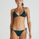 Envy Kylie Tie Side Bikini Pant - Green - Simply Beach UK