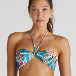 Melody Hallie Bandeau Bikini Top - Multi - Simply Beach UK