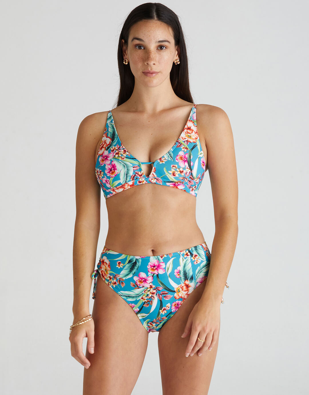 Melody Charlotte High Waist Bikini Pant - Multi - Simply Beach UK